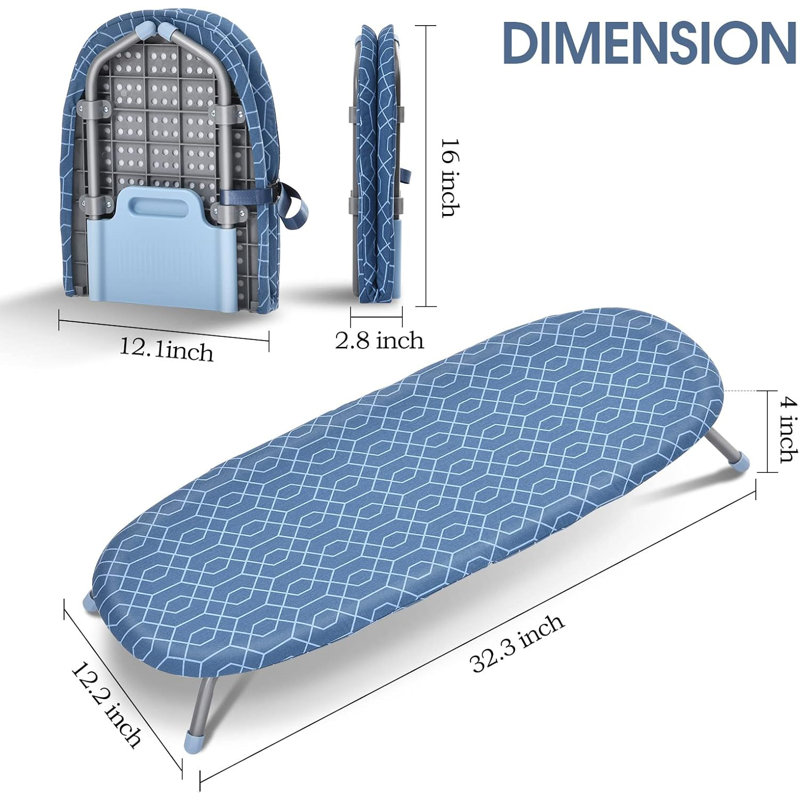 Metal Tabletop Folding Ironing Board With Heat Resistant,Portable Iron board