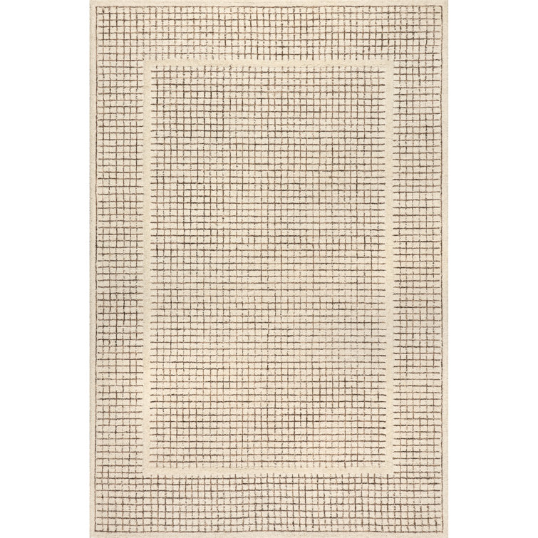 Emaline Geometric Wool Area Rug