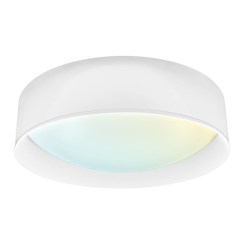 Plafonnier encastré à DEL 17 pouces, 5CCT, 2420 lumens, 34W CRI 90 à intensité variable avec auvent interchangeable