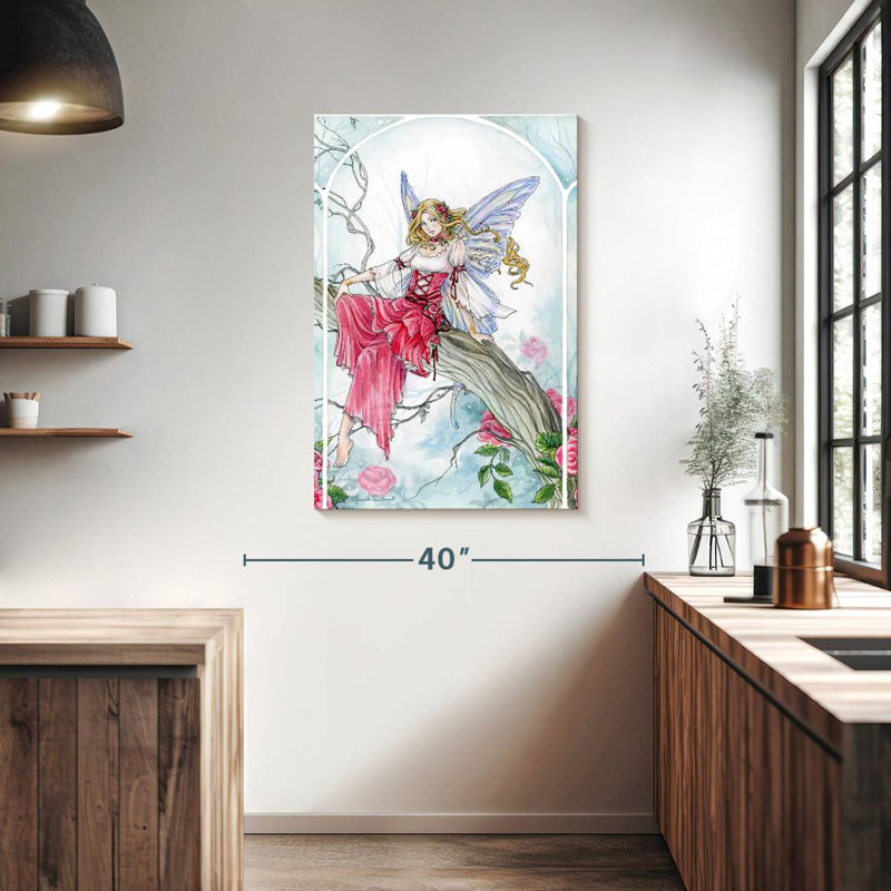 Kelan Misty Rose Fairy, 39" H x 26" W