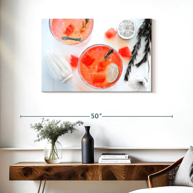 Yarlin Pop Watermelon Cocktail, 24" H x 36" W