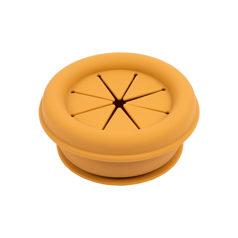 Tiny Dining - Baby Silicone Suction Snack Pot - 330ml, Yellow