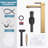 High Arc Single Handle Single Hole Bathroom Faucet With Drain Kit-103560311