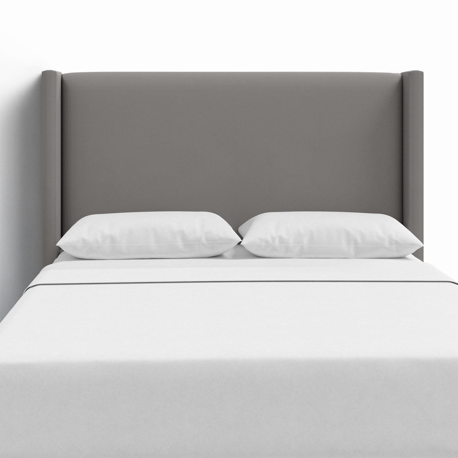 Hanson Upholstered Headboard, King, Classic Otter Performance Velvet
