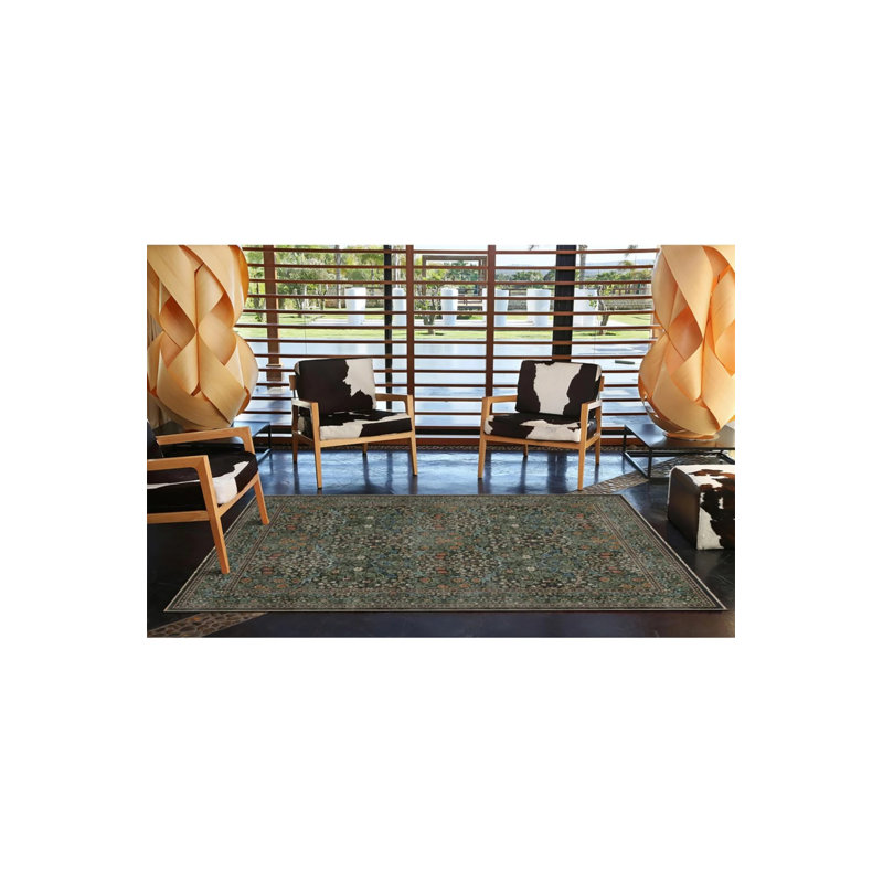 Tapis tissé Botanical Modern, Rectangle 2 pi 4 po x 4 pi