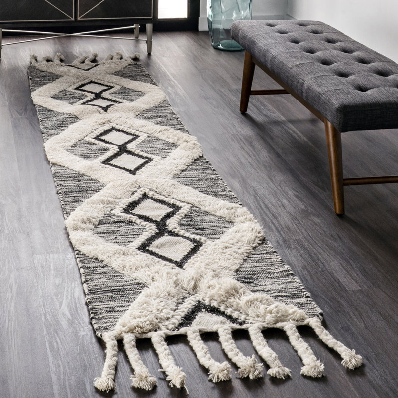 Stgermain Wool Moroccan Indoor Rug, Runner 2' x 8'