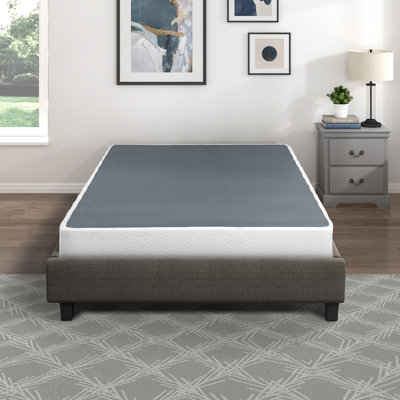 Sommier oriental texturé, structure en métal robuste, mobilier de chambre à coucher
