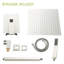Brushed Nickel Dual Shower Head, 16 Inch Square, Ceiling Mount Design Mount,-118767997