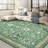 Vintage Rugs Machine Washable Non-Slip Kitchen Rug Low Pile Ultra-Thin Floor Mat No-Shedding Floral Print Indoor Carpet Boho Decorative Rugs for Bedroom Living Room-145752587