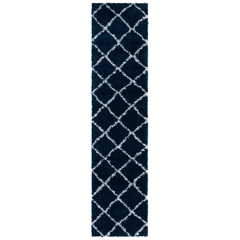 Poulson Shag 500 Performance Geometric Rug, Runner 2'2" x 9'