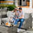 Allcot 7 - Person Patio Conversation Sets with Cushions-642956994-642957005