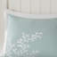 Housse de couette pour lit double / grand lit - 100% coton avec broderie corail ravissante et bordure à bord découpée élégante