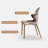 White Natural Marble Round  Dining Table Sets