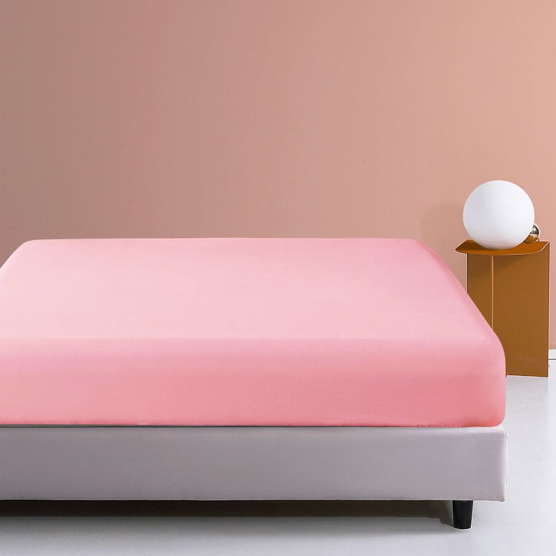 Drap-housse seulement, drap-housse à poche profonde en microfibre brossée 1800 - NTBAY, Drap-housse de taille simple, Rose