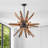 Rachael 8 - Light Sputnik Sphere Chandelier with Wrought Iron Accents-580137120-580137134