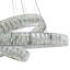 Lustre à 3 lumières DEL avec accents en cristal