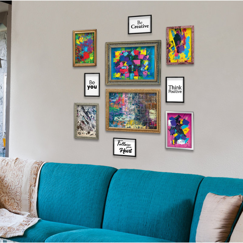 Giallobus - Set 10 Poster Da Parete - Raccolta Astratti Famosi 1 - Carta Patinata - | 2 X A3 42X30cm | 4 X A4 30X21cm | 4 X A5 21X15cm | - Senza CORNICI - Stampe Moderne Soggiorno