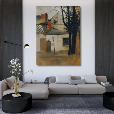"Gas Store" by  Oskar Schlemmer - Gallery Wrap Canvas Wall Art