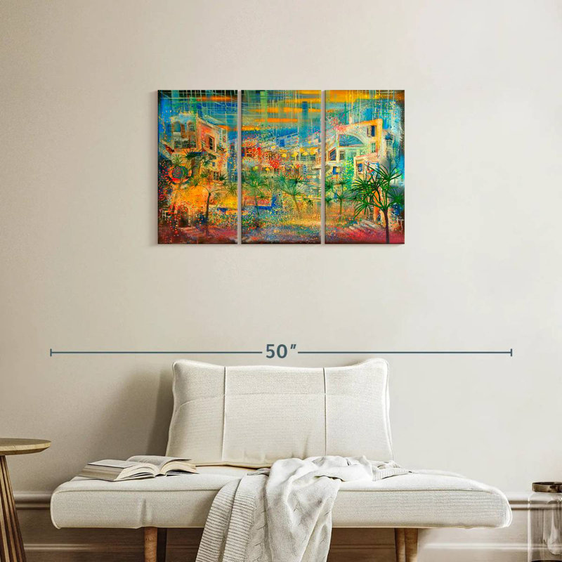 Avery Abstract Carnival Scene, 20" H x 33" W