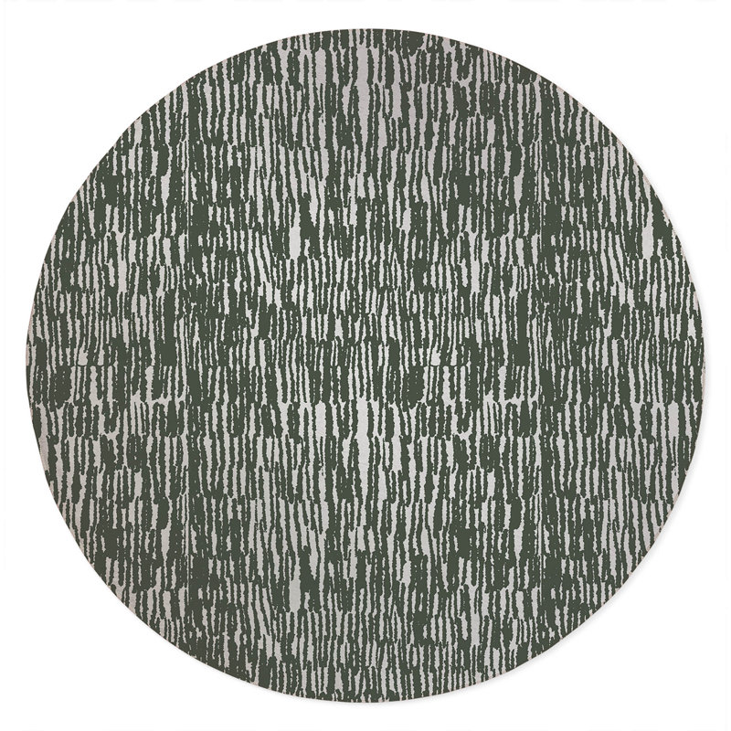 Strands Non-Slip Outdoor Rug, Round 5'