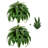 Set of 2 45" Artificial Boston Fern Plants, Potted Fake Fern for Indoor Home Decor, Low Maintenance Faux Greenery for Living Room Bedroom Office