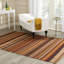 Fay Striped Wool Hand Woven Area Rug-12827177