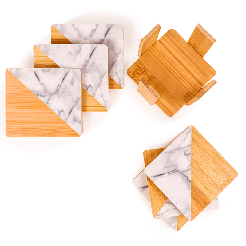 BergHOFF Bamboo 14pc Coasters Set, Square