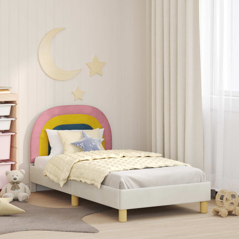 Bed Frame, Cream, European Toddler (80 x 160cm)