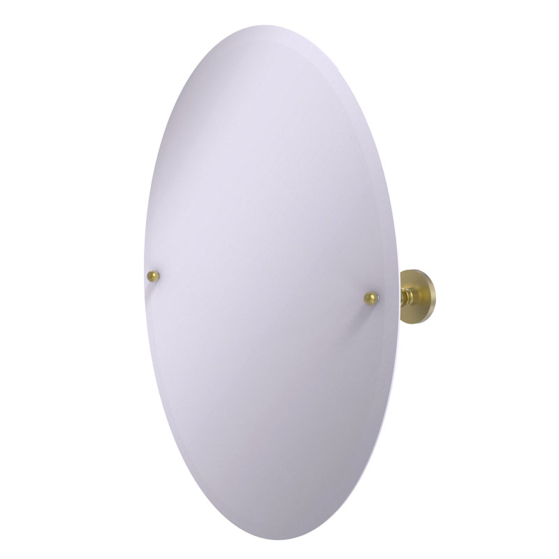 Amini Metal Wall Mirror, Satin Brass