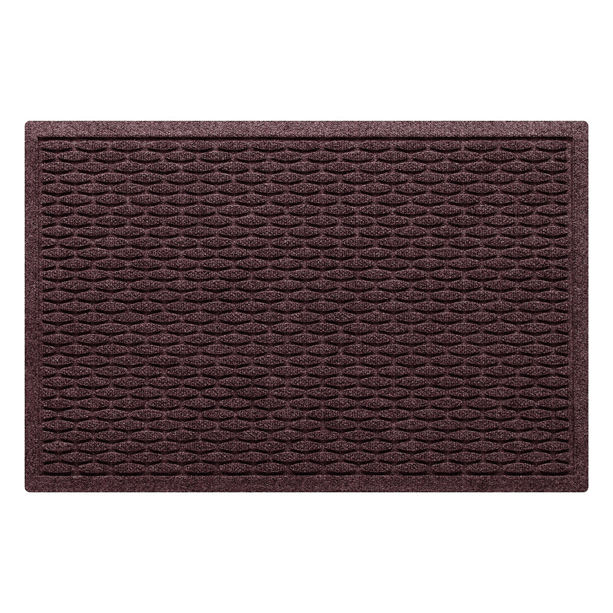 WaterHog Hamption 23 in. x 35 in. Indoor Outdoor Door Mat, Maroon