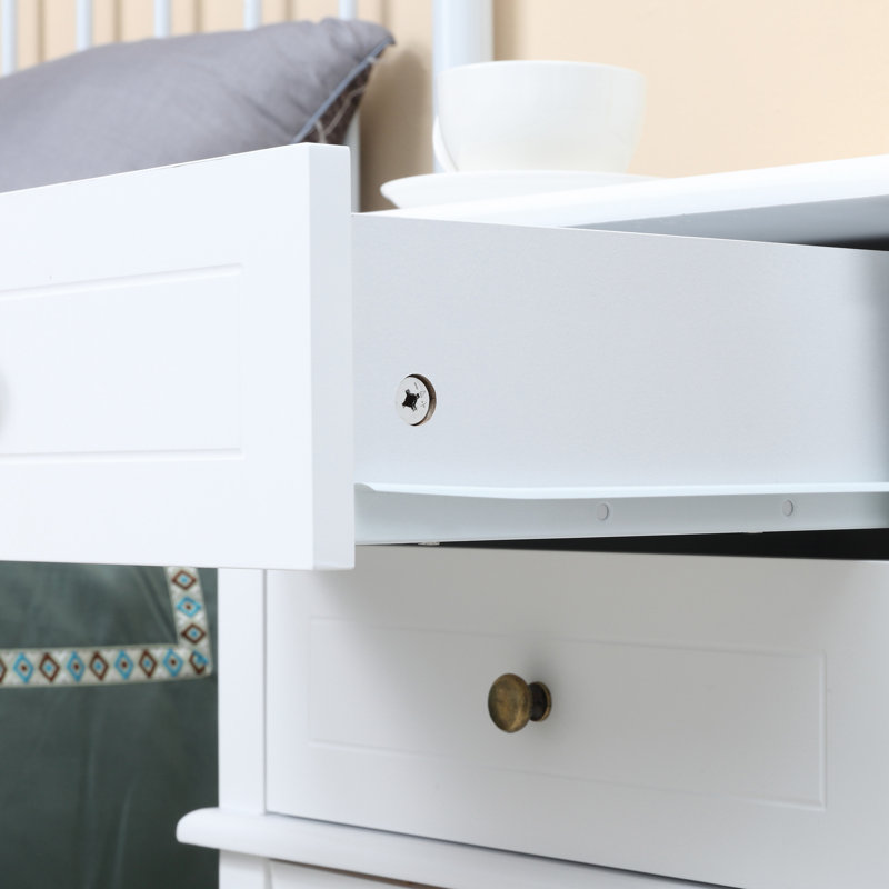 Aubriella 2 - Drawer End Table, White
