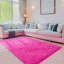 Tapis à poils longs rose ultra doux-141115335