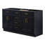 60" Double Bathroom Vanity Base Only-2102712929