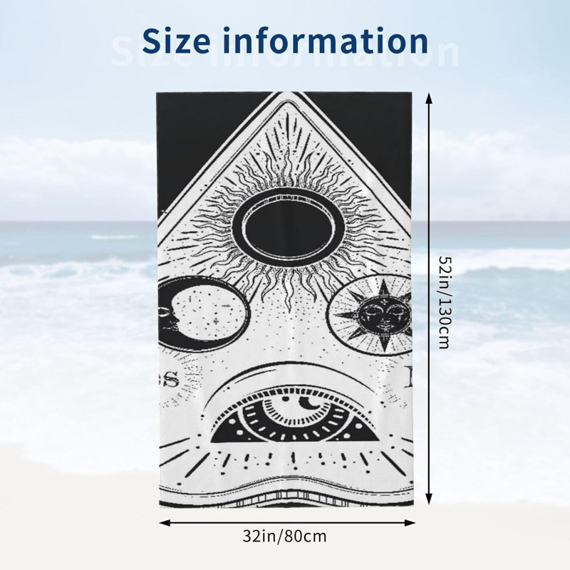 Serviette de bain en microfibre, absorbant ultra doux, serviette de plage, 30 x 60 po