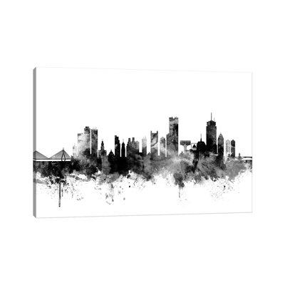 Boston, Massachusetts In Black & White II by Michael Tompsett - Wrapped Canvas Gallery-Wrapped Canvas Giclée