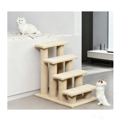 Arbre à chat avec poteau à griffer et escalier pour animal