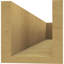 Block Block Woodgrain TimberThane Raider Tail, apprêté brun clair-88143484