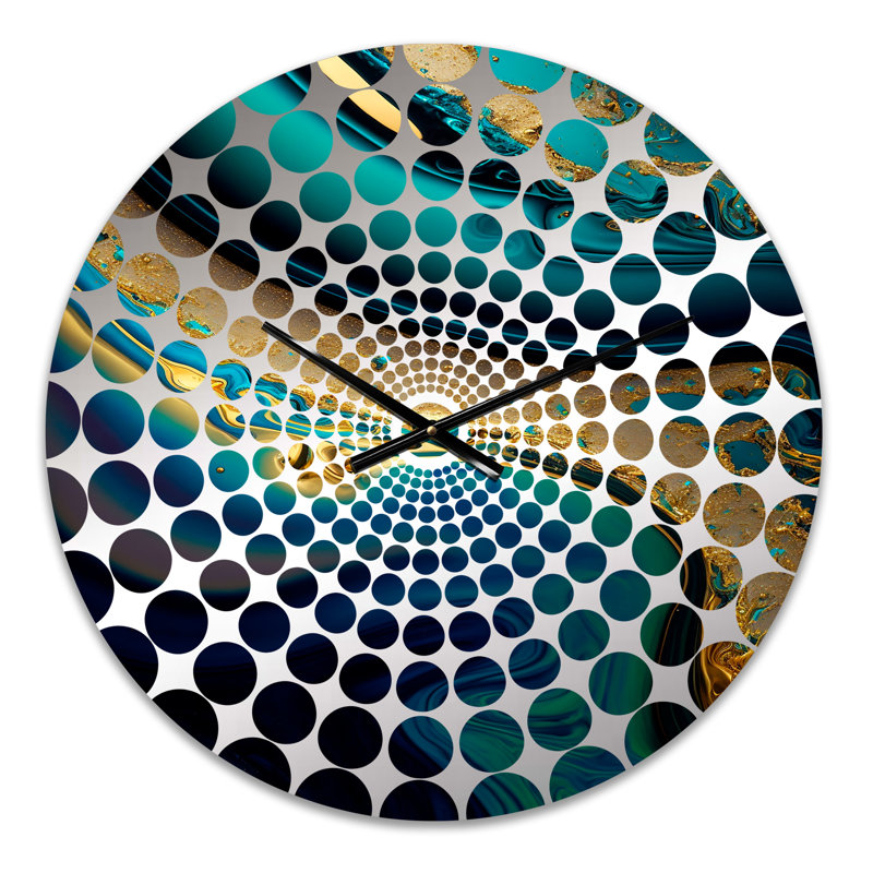 Vondie - Horloge murale peinture abstraite, Petit