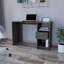 Computer Desk Odessa With Single Drawer And Open Storage Cabinets