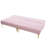 71" Futon Bed With Pink Cover And Strong Metal Legs - Ideal For , Easy Assembly, Offers Good Support Relaxing Fabric Firm Gold Convertible, Long-Lasting Comfort-2012108152