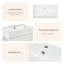 Meuble-lavabo de salle de bain avec lavabo simple en céramique