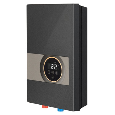 Chauffe-eau électrique sans réservoir 13,8 kW avec écran tactile numérique - Système d'eau chaude instantanée pour la cuisine, la salle de bain et la douche