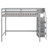 Loft Bed With Built-In Storage Wardrobe And Staircase-3713594