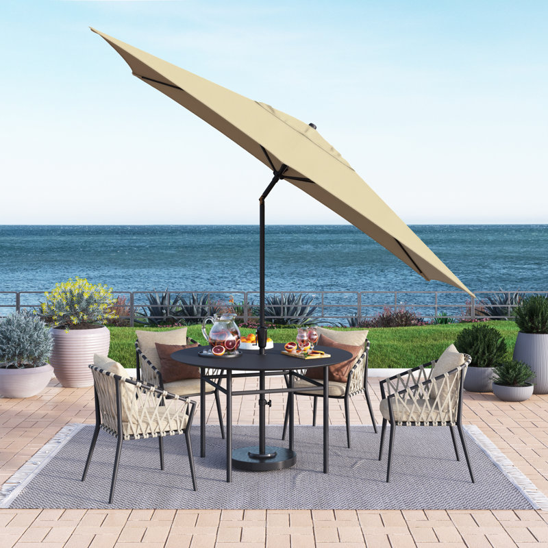 Parasol de marché Toscana, Beige antique - polyester
