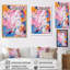 Explosions roses et blanches de couleur II sur toile-1831461579-1831461578
