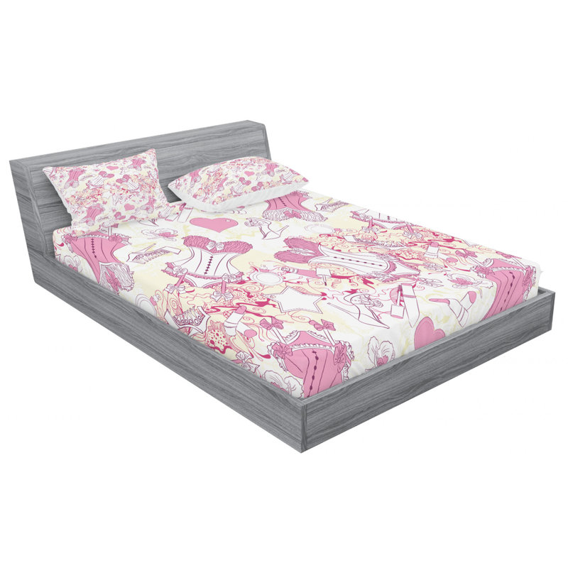 Microfiber Sheet Set, Full Sheet Set with Fitted Sheet