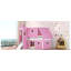Lit mezzanine pleine grandeur avec tente et tour rose Slide - Rose