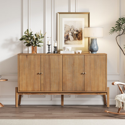 57" Sideboard With 4-Door Storage Cabinet