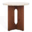 Table d'appoint Malachi Travertine-388039480