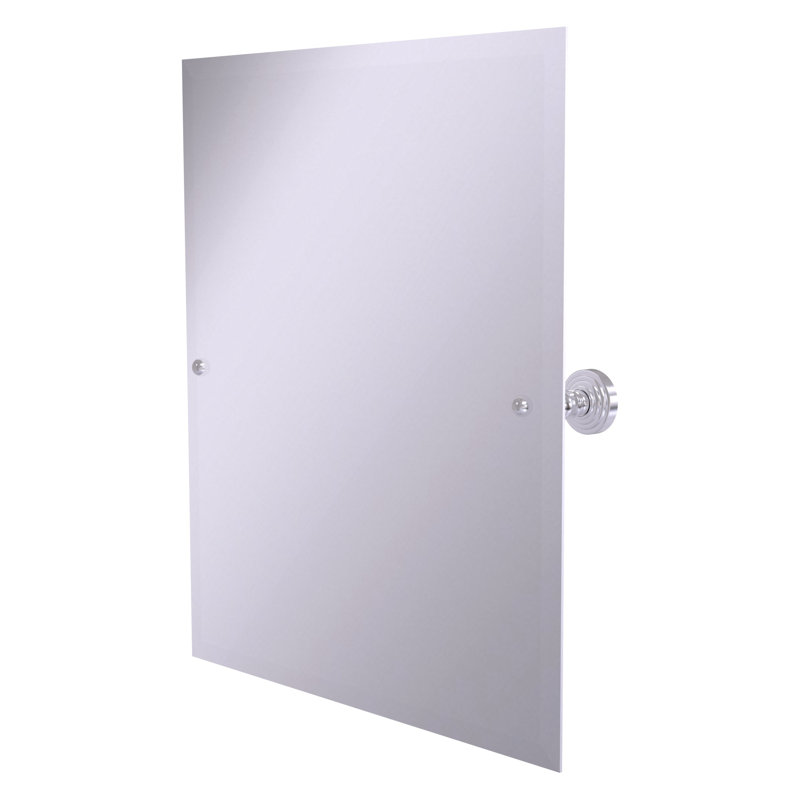 Beresford Wall Mirror, Satin Chrome